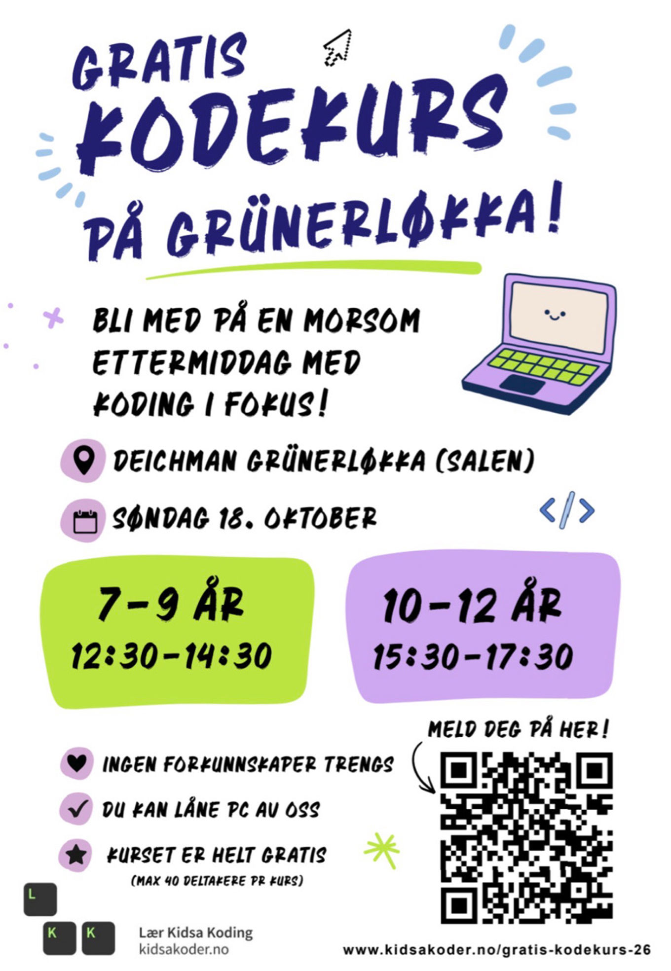 Invitasjon til gratis kodekurs