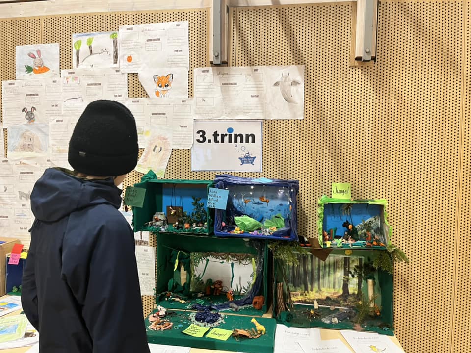 et barn som ser på en skjerm